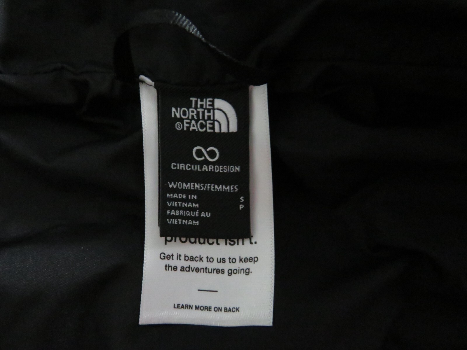 Womens TNF The North Face Thermoball FZ ECO Puffer Insulated Warm Jacket – Black