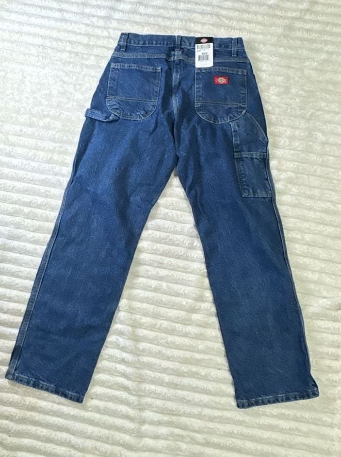 Dickies Relaxed Fit Carpenter Jeans 30×30 Stone Washed Indigo