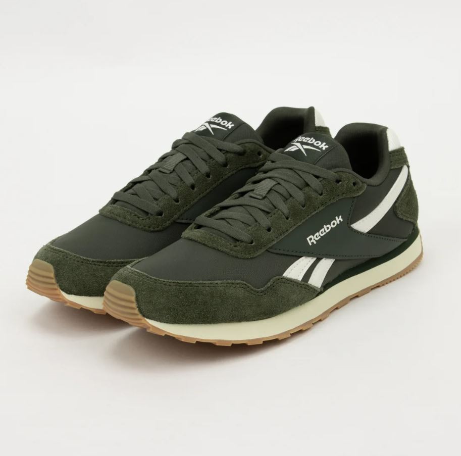 AUTHENTIC || Reebok Glide Low Mens Casual Shoes (D) (Grit Green/Chalk)