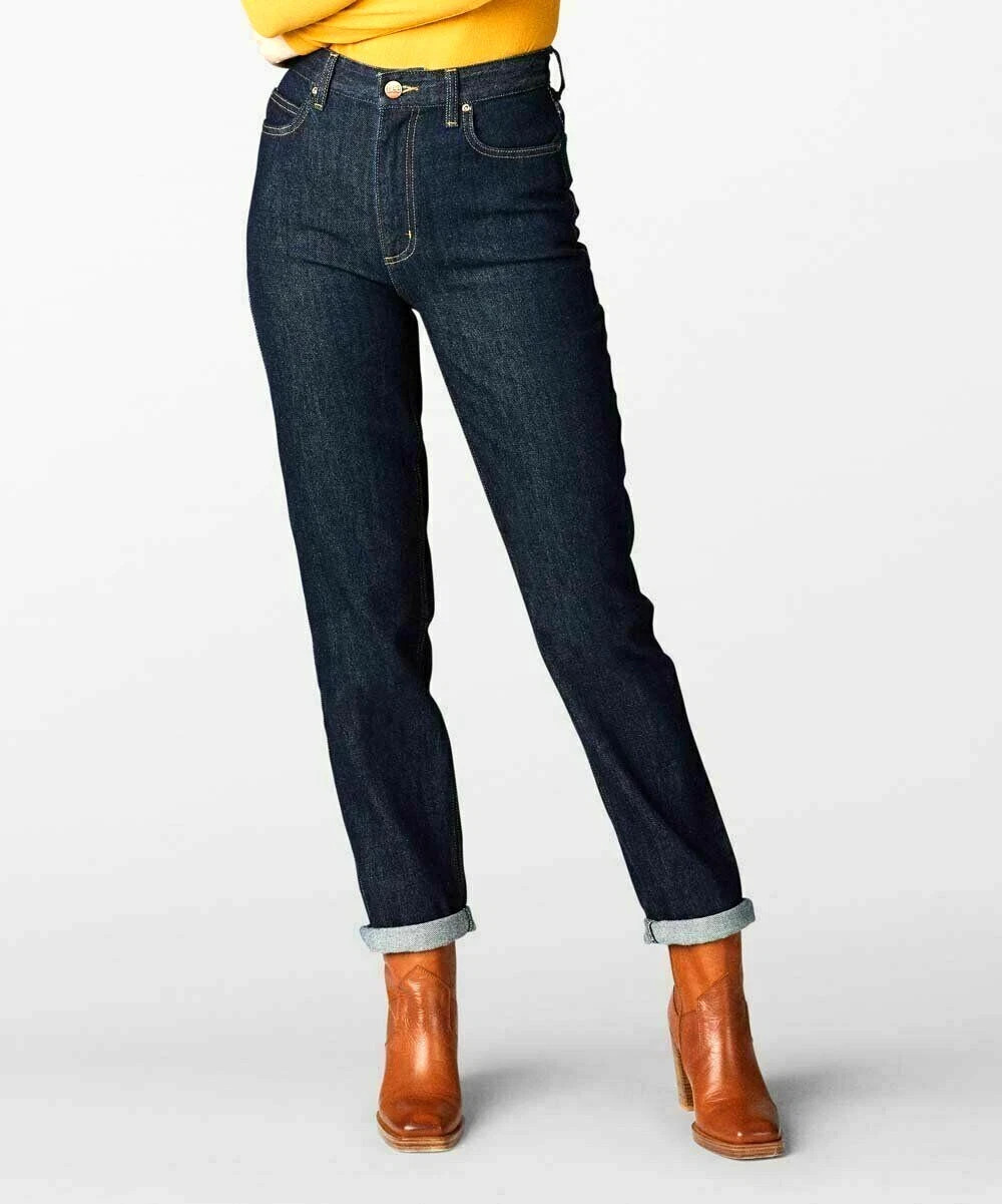 Lee Vintage Modern Jeans Retro Rinse Blue HighRise Strght Leg Akl 32 NWT 5306 Q2