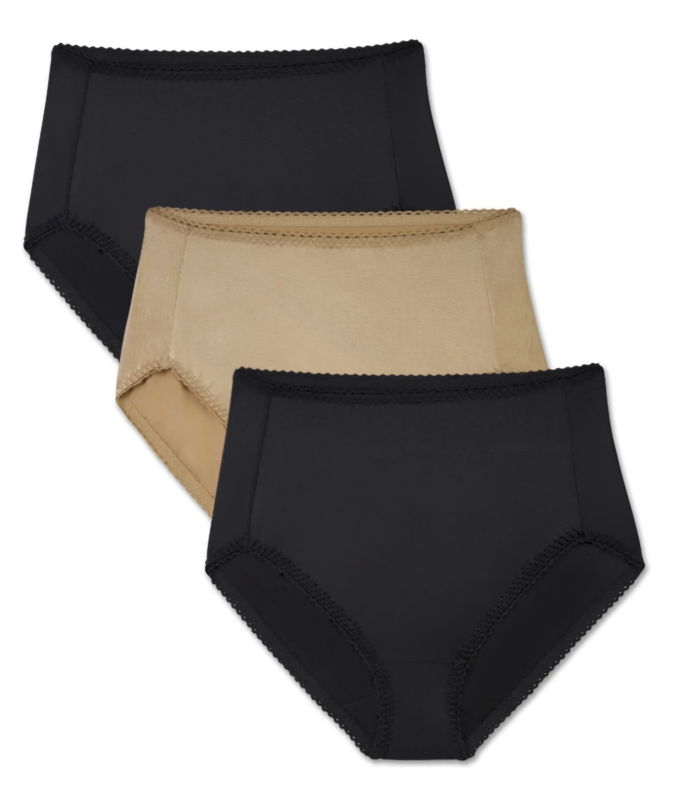 New Vanity Fair Light Control Smoothing Undershapers Hi-Cut 3 Pk Panties 4XL/11
