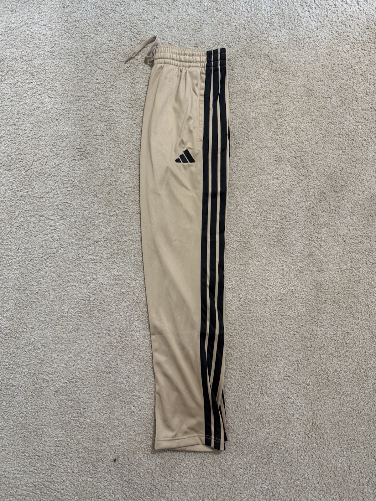 adidas Essentials Tricot 3-Stripes Tracksuit 2 Piece Set Men’s Sandstone New
