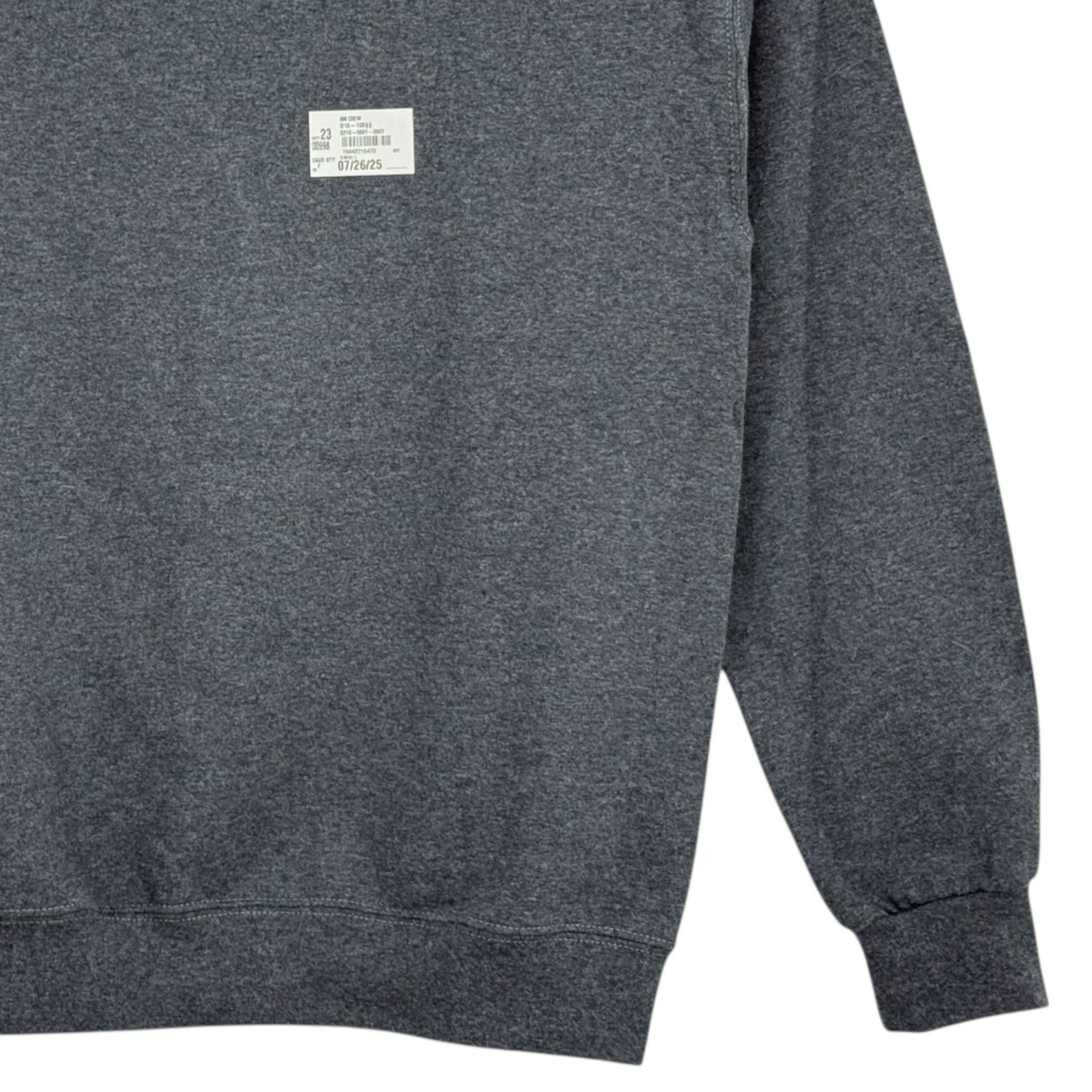 Athletic Works Men’s Fleece Dark Gray Sweatshirt S (34-36) Moisture Wicking NWT