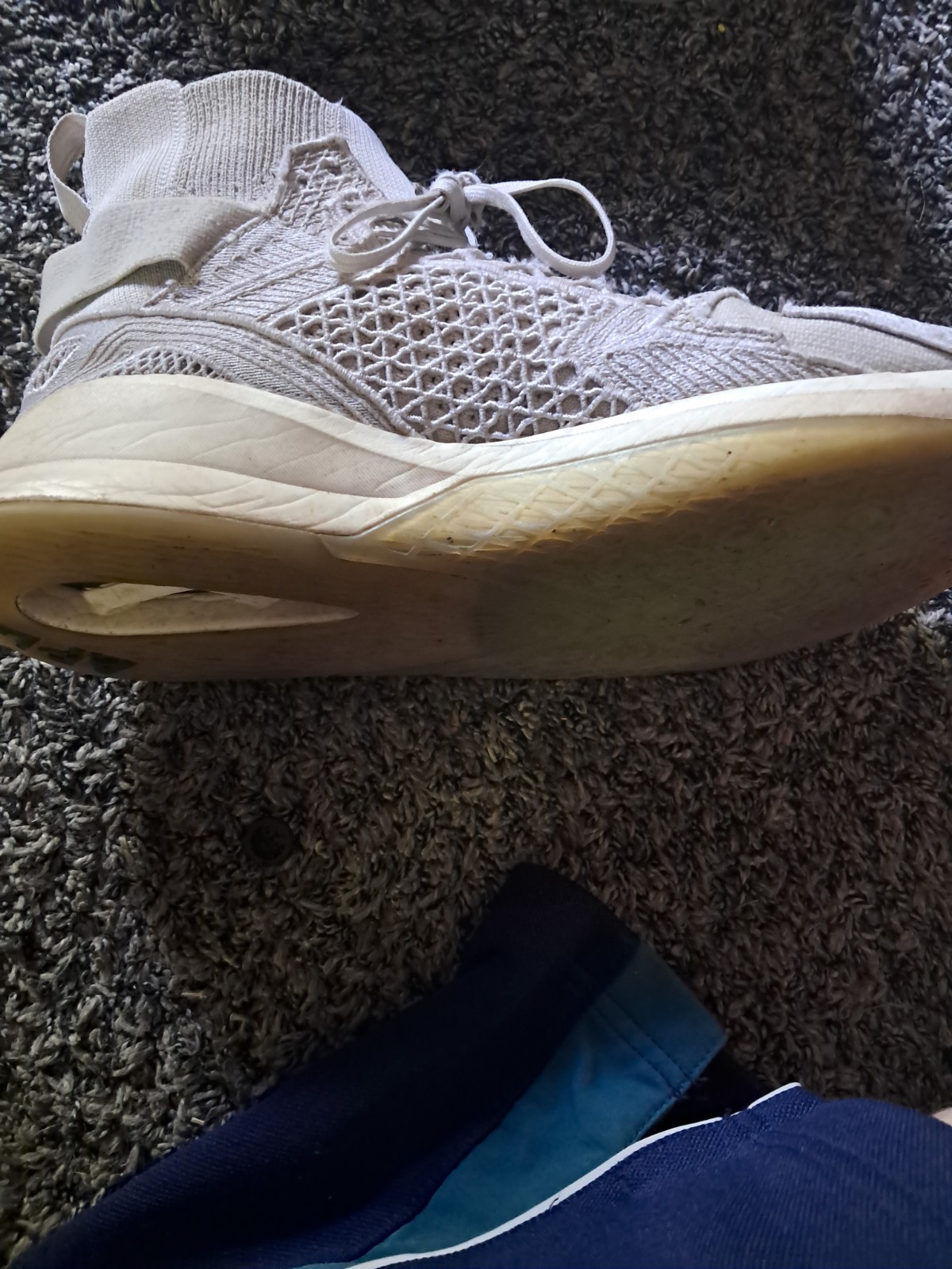 APL Concept X -Banned in NBA- All White HEAVILY WORN-Size 11