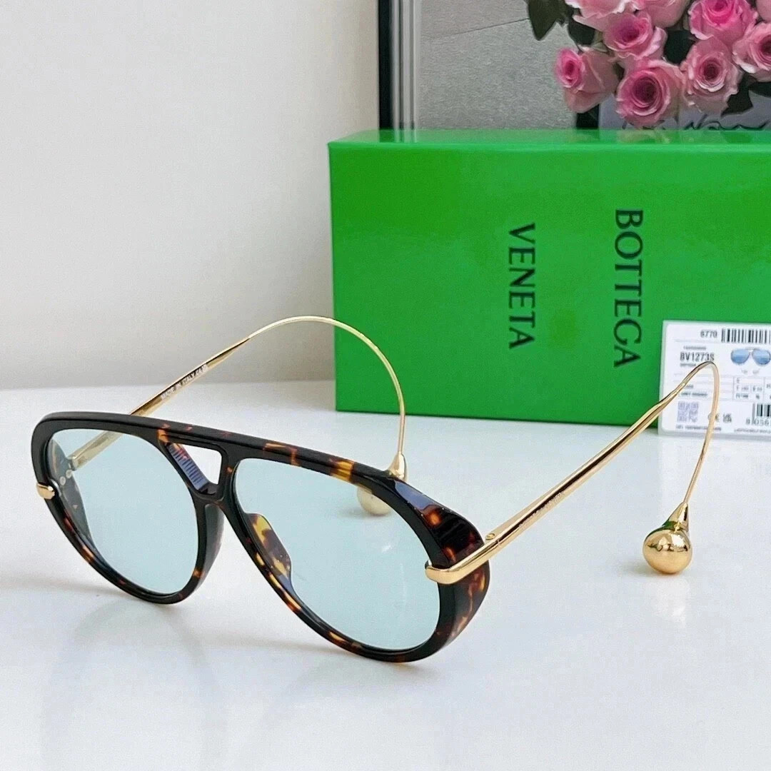 Bottega Veneta BV1273 Women’s Sunglasses 63MM Tortoiseshell Frame Blue Lens