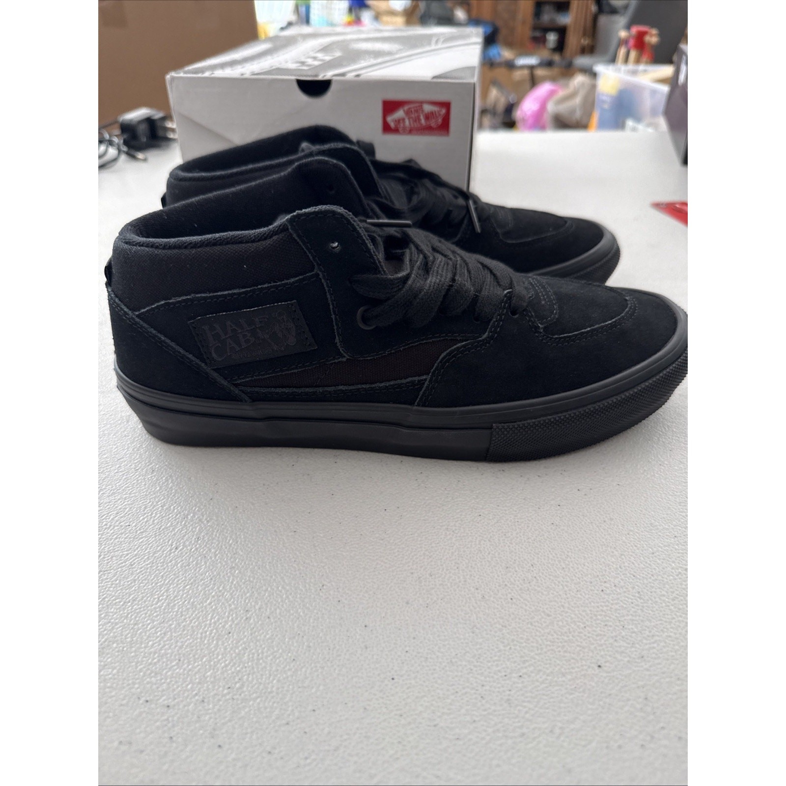 Size 8 – Vans Skate Half Cab Black New In Box
