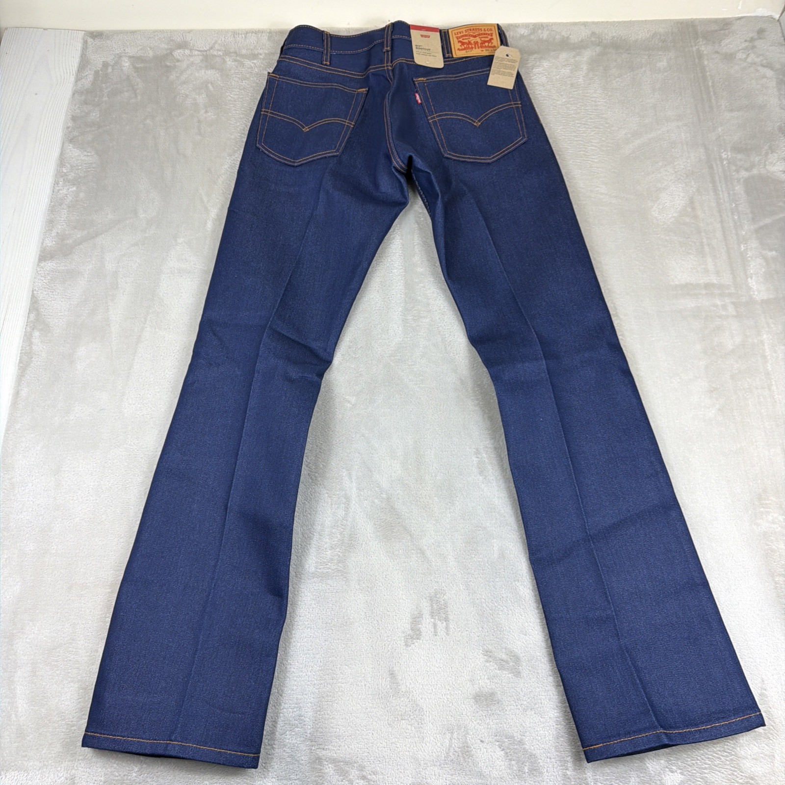Levi’s 517 Bootcut Jeans Men’s Size 30×34 Blue Denim Cowboy Raw Wash Stretch