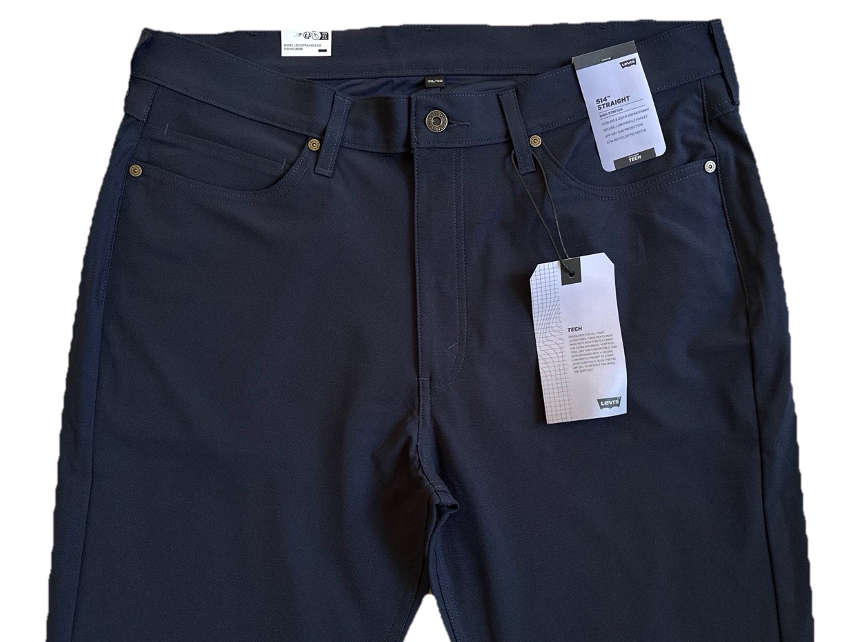Levi’s Men’s 514 Straight Tech Pants, Navy Blue