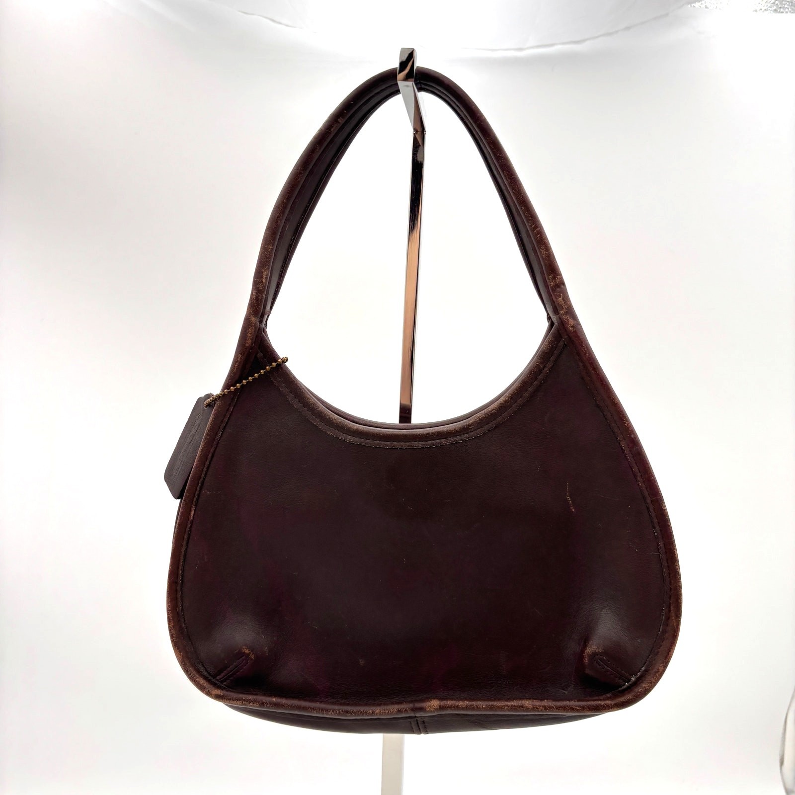 Vintage Coach Mini Ergo Mahogany Handbag Satchel Leather Hobo 9027 Made in USA