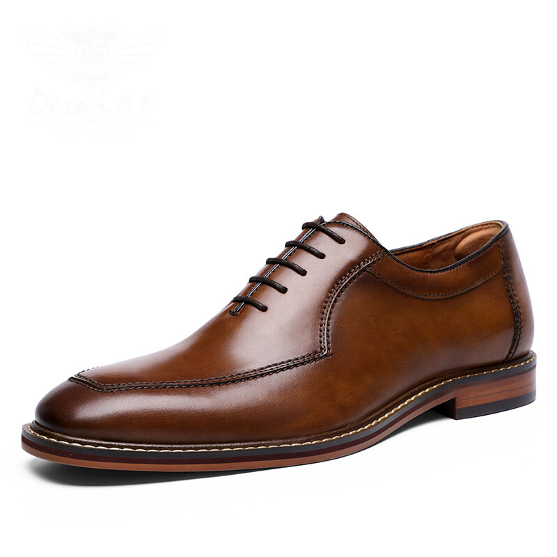 Men’s Real Leather Shoes Handmade Business Formal New Oxford Casual Dress Shoes
