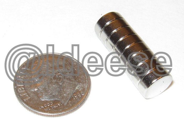 Magnetic Collar Stays Replacement Power Button style magnets 4 Pair Magnets New