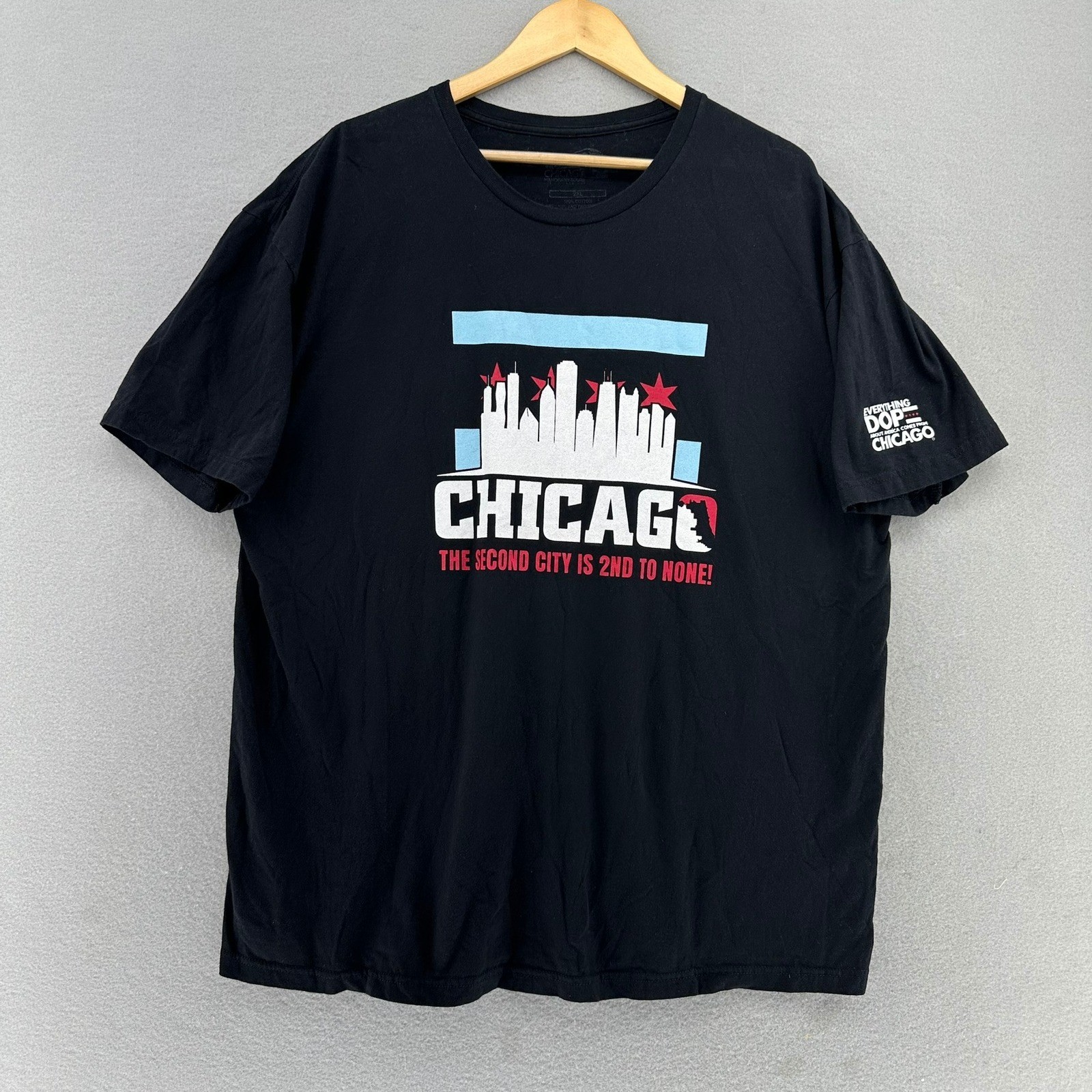 Chicago Mahogany Tours The Second City Is 2nd To None T Shirt 2XL USA Baggy DOP