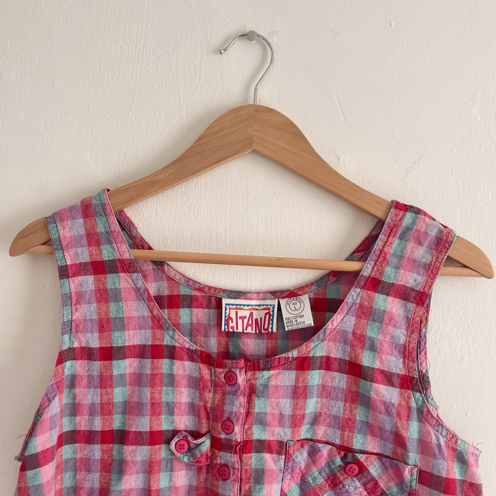 Gitano Women’s Plaid Tank Top