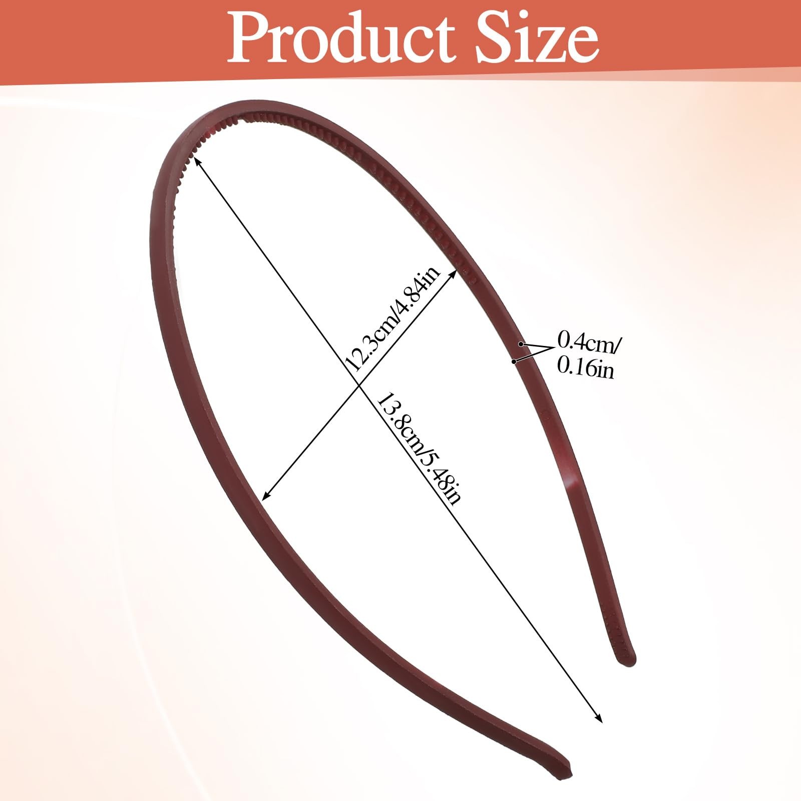 10 Pieces Plastic Thin Headband DIY Craft Hair Bands for Women Accessories