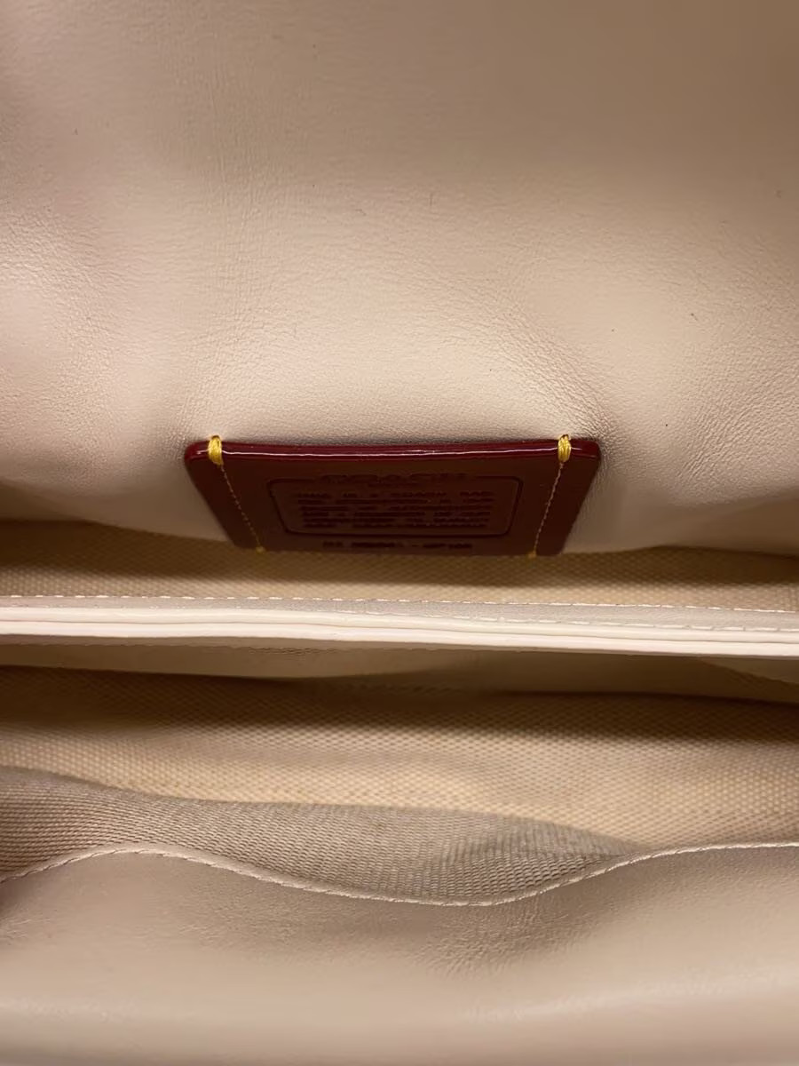 COACH Shoulder Bag Leather WHT CP149 Tabby excellent condition from Japan