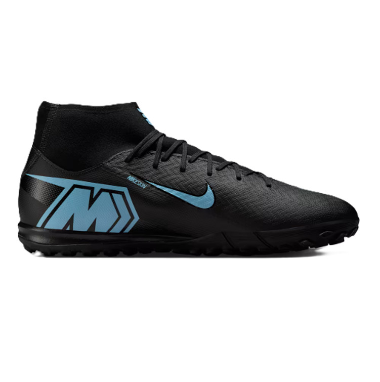 Nike Men’s Mercurial Superfly10 Academy TF High Soccer Black/Ice Blue FQ8331-001