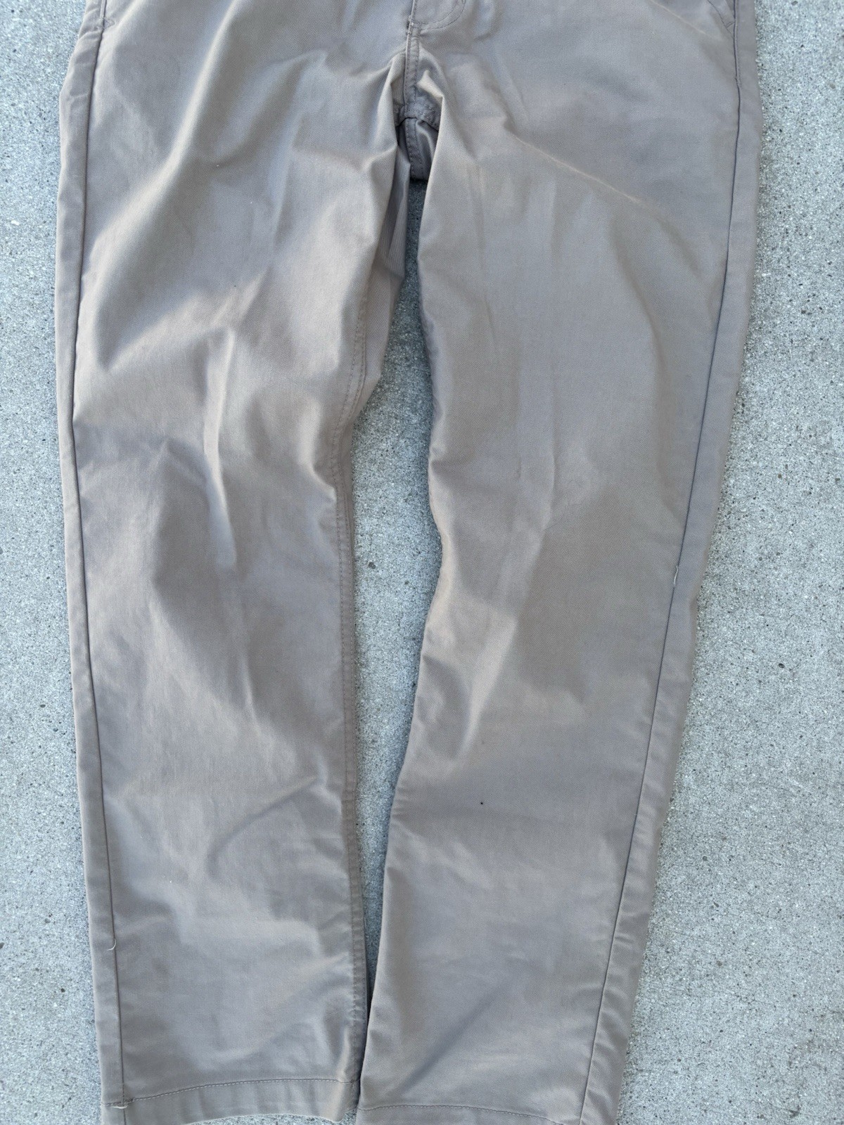 VANS Men’s Beige Twill Chino Pants 31W Cotton Blend Flat Front Pockets