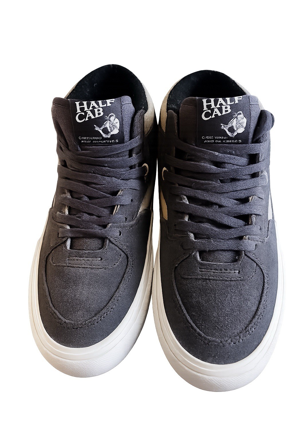 Vans Half Cab Pro Skate Shoes Black Gray Suede Men’s Size 9 VN0A5FCN