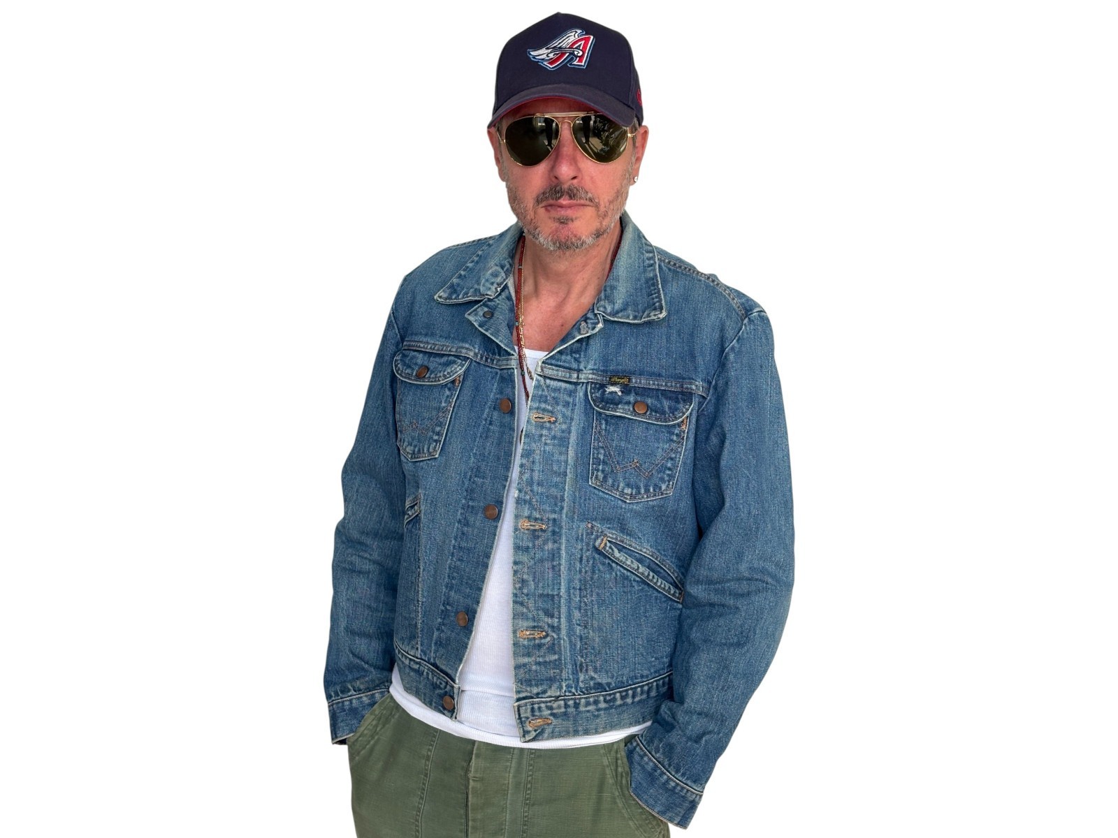 Size 44US / 54EU. Authentic 70s Maverick denim Jacket – Made in USA