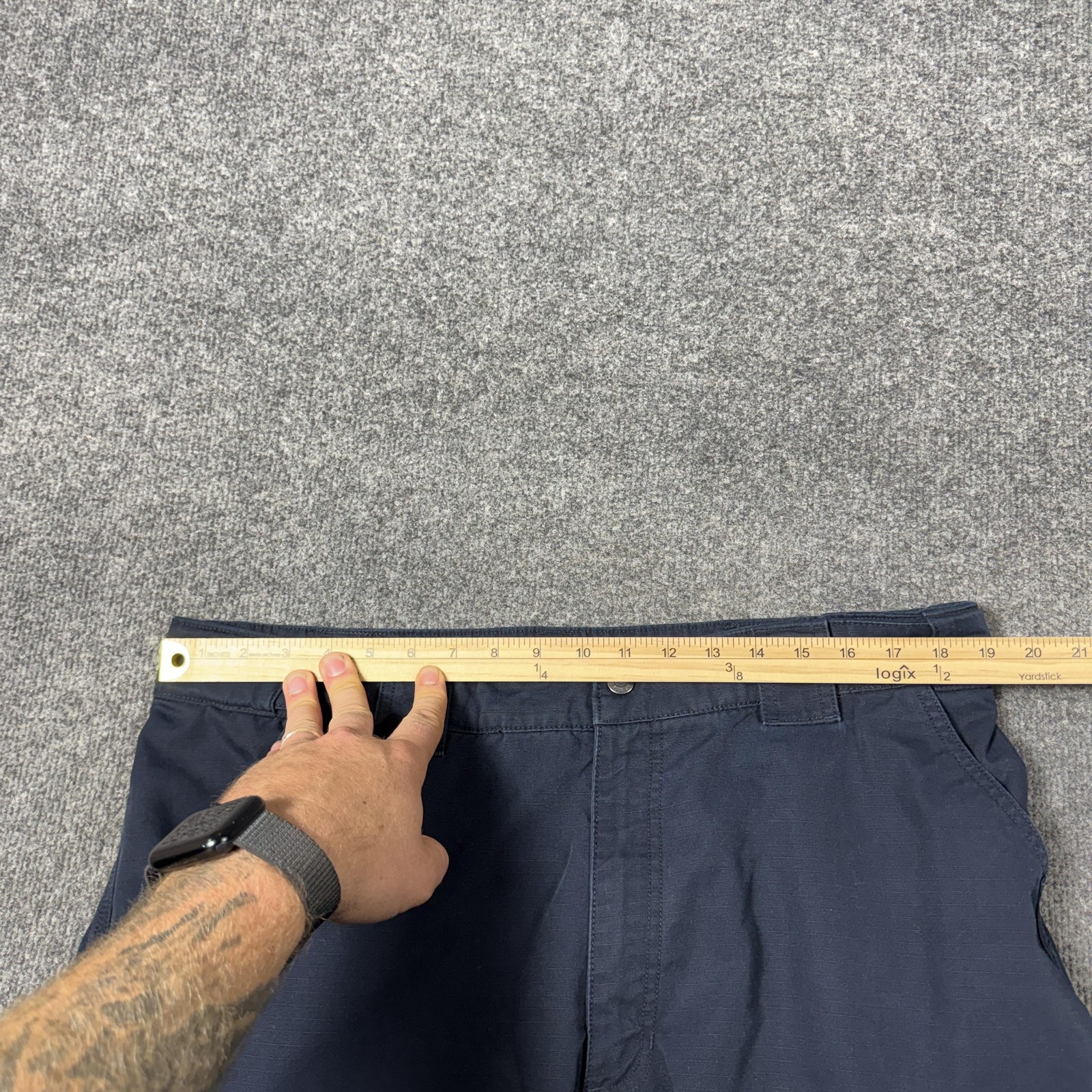 5.11 Tactical Cargo Pants Mens 40×32 Blue Canvas Ripstop Workwear Outdoor