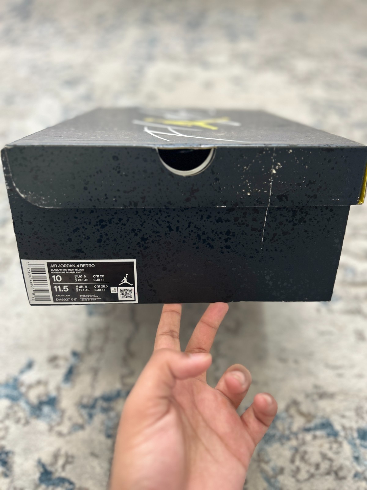 Size 10 – Air Jordan 4 Retro Thunder Original Box 2023 Good Condition