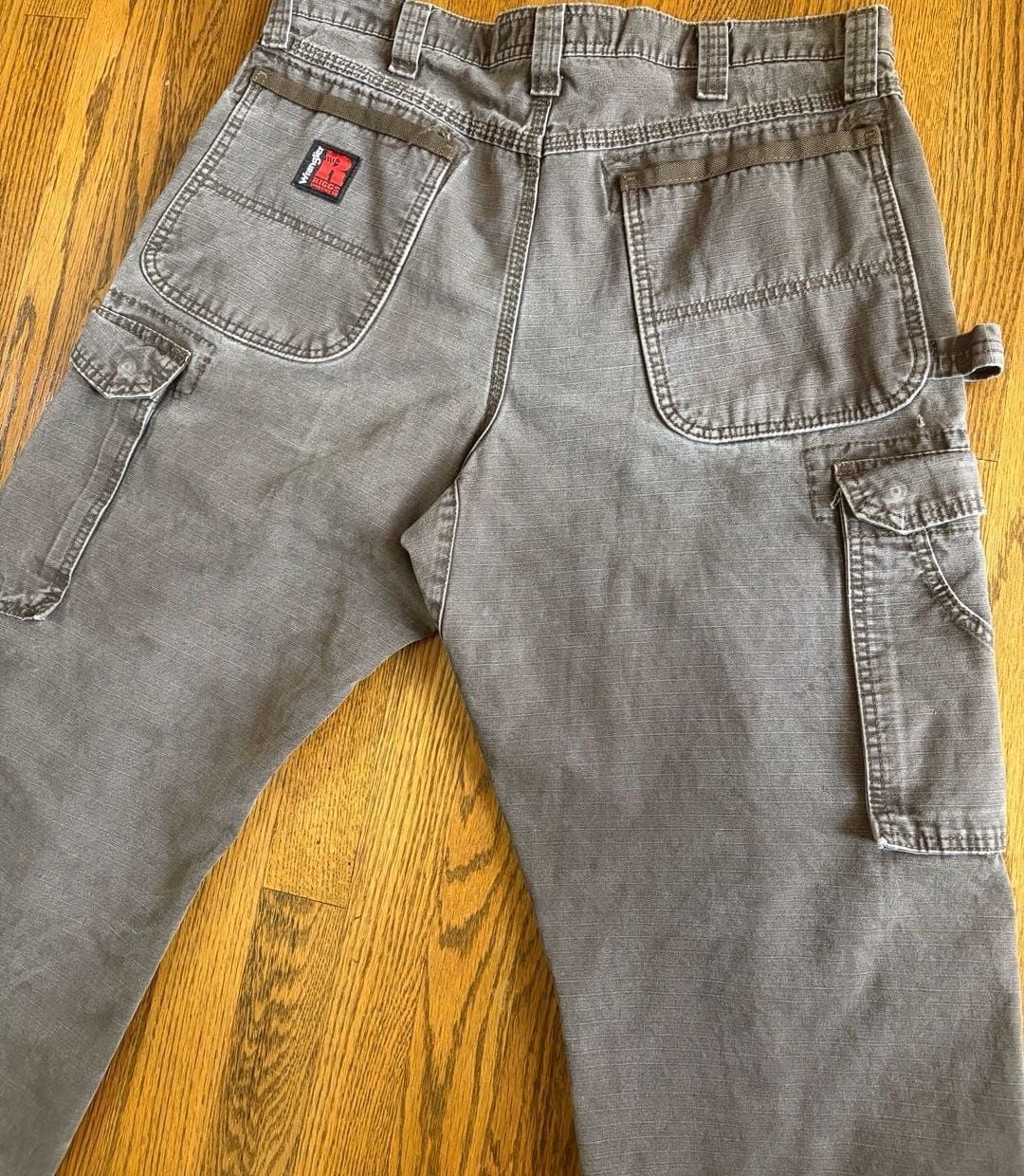 Wrangler RIGGS Workwear Relaxed Fit Ripstop Cargo Carpenter Pants Size 34×30