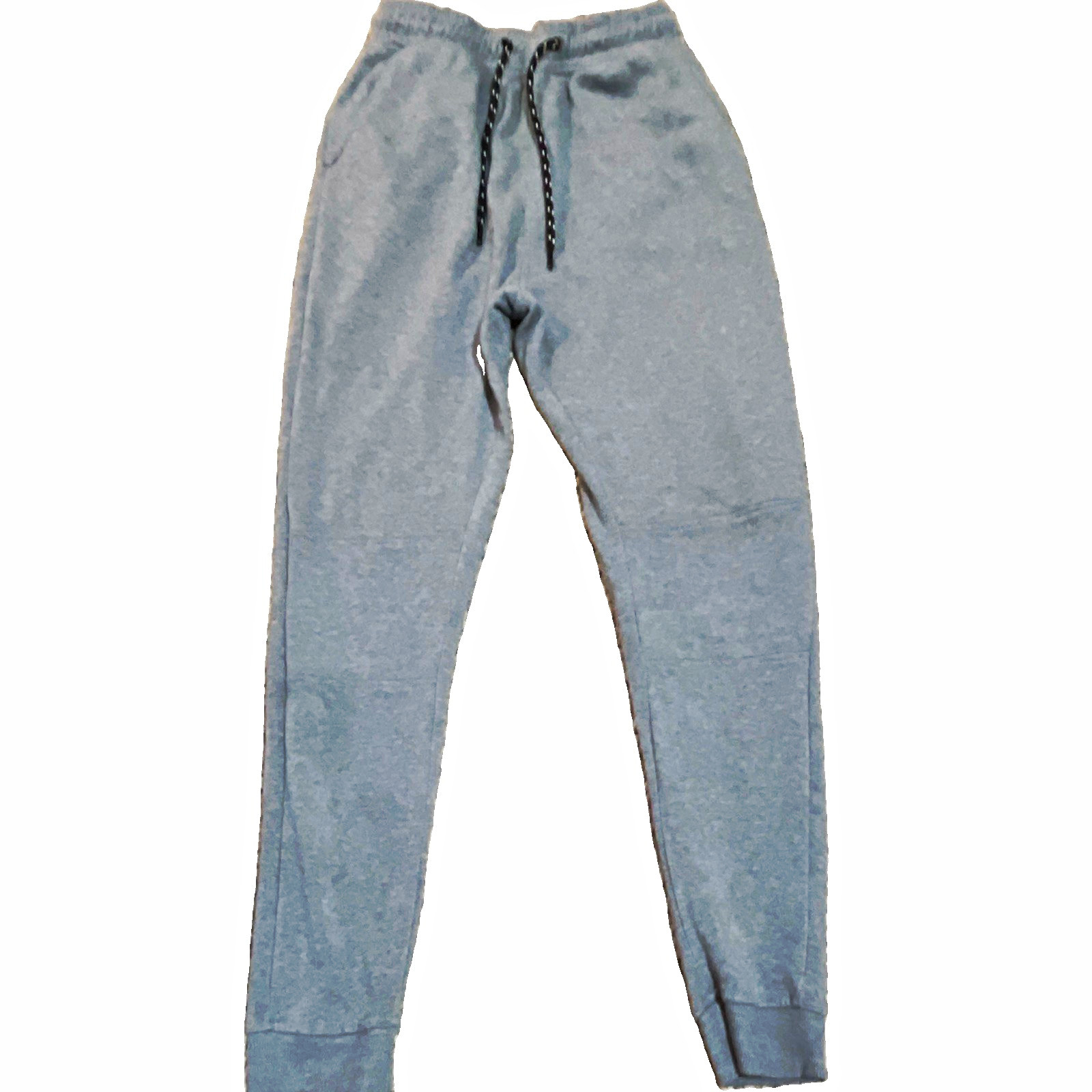 Hype. Men’s Gray Fleece Jogger Pants M Elastic Waist Drawstring Pockets