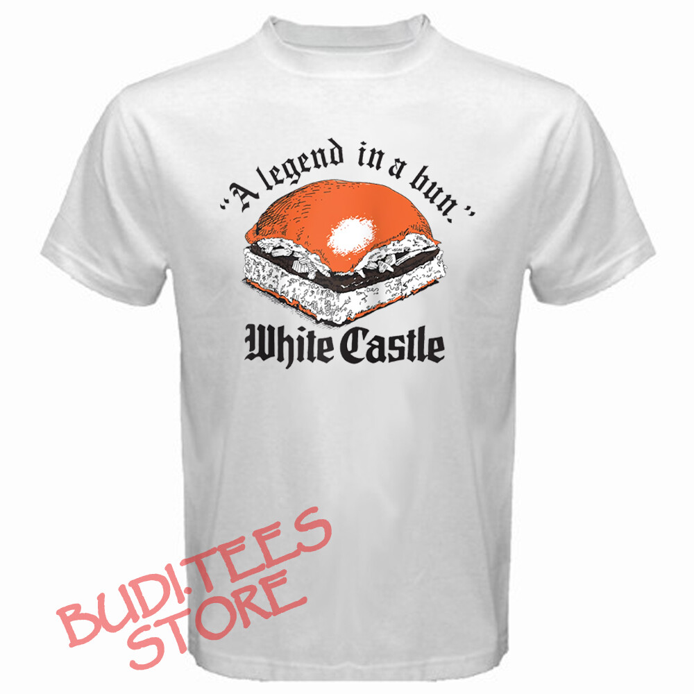White Castle Burgers Bread Men’s White T-Shirt Size S-5XL