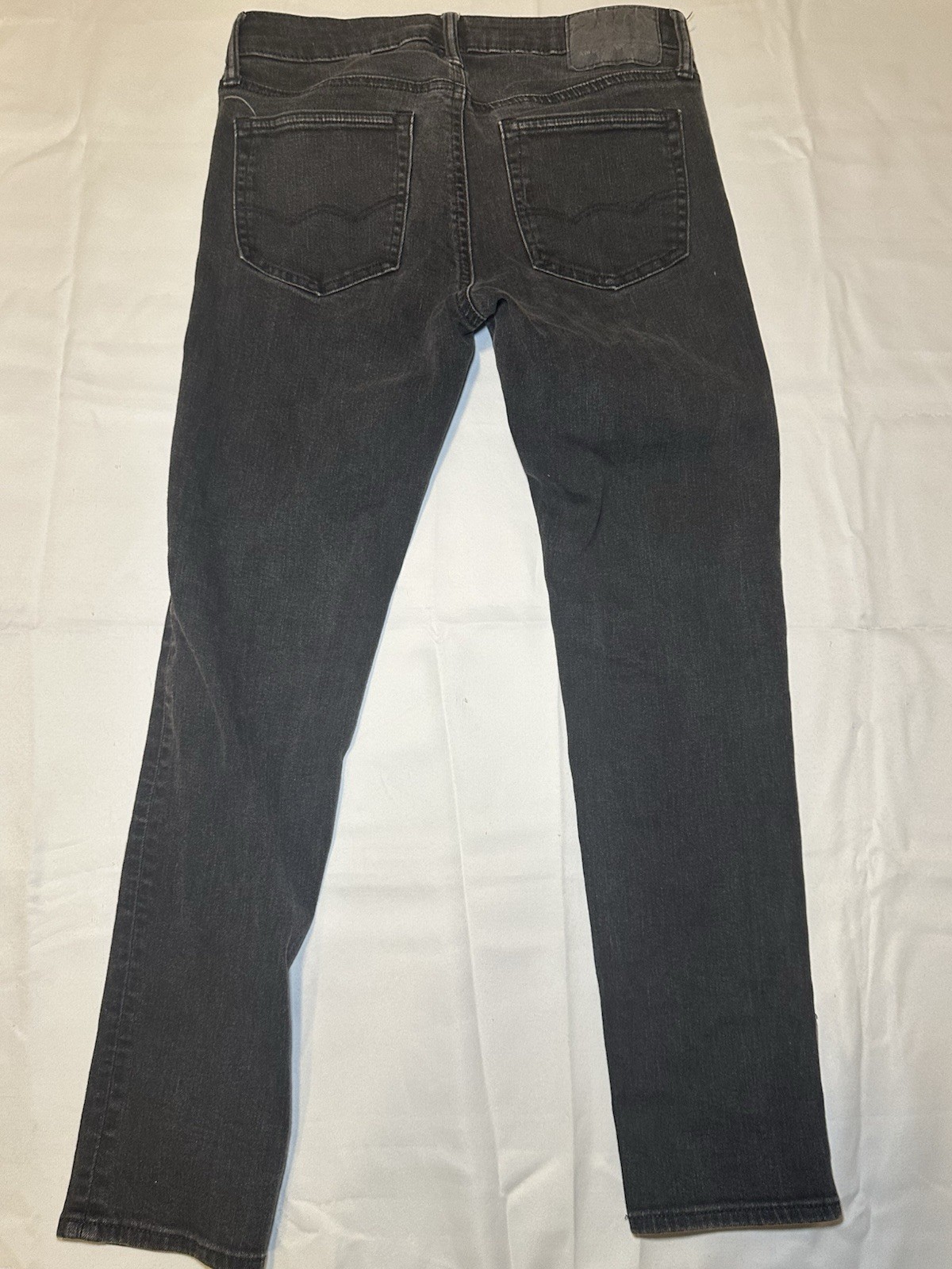 American Eagle Airflex+ Jeans Mens 29×30 Black Distressed Denim Y2K Grunge