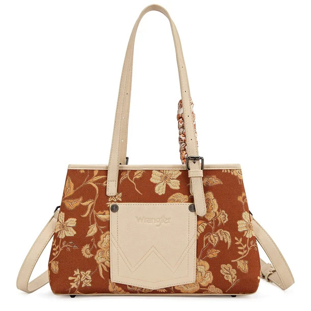 Wrangler Floral Printed Braided Scarf Crossbody Bag