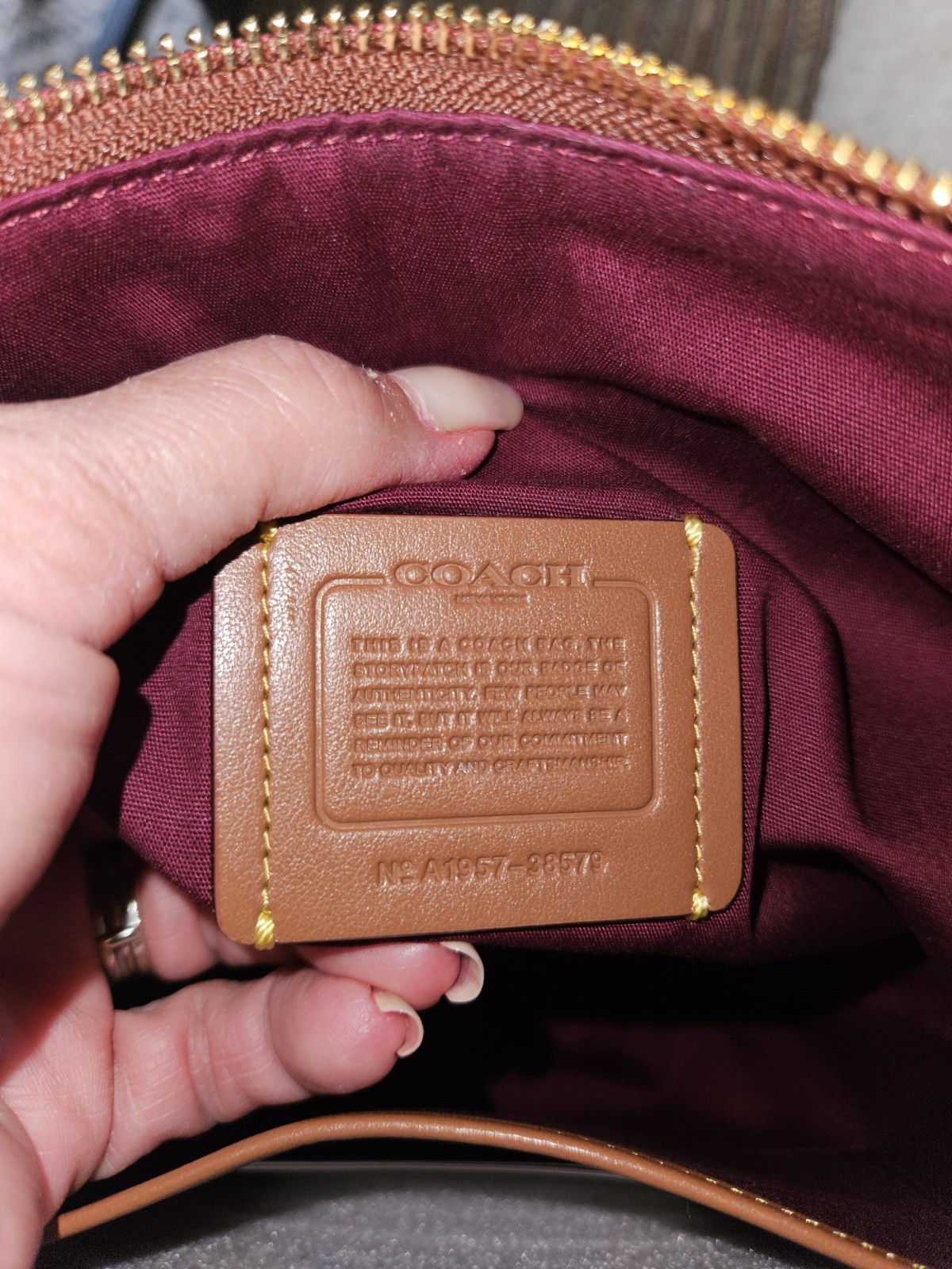 Coach Chaise Signature Logo Brown