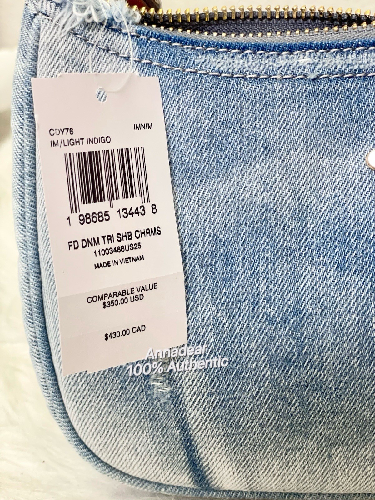 NWT COACH CY701 Kailey Shoulder Bag In Signature Denim Authentic FAST SHIPPING