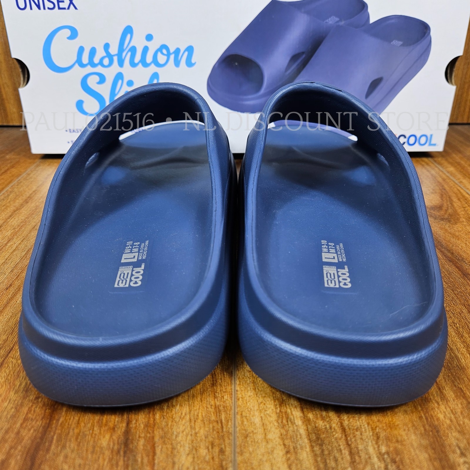 32 DEGREES Unisex Cushion Slide Sandals (W)Women’s (M)Men’s ~ Navy