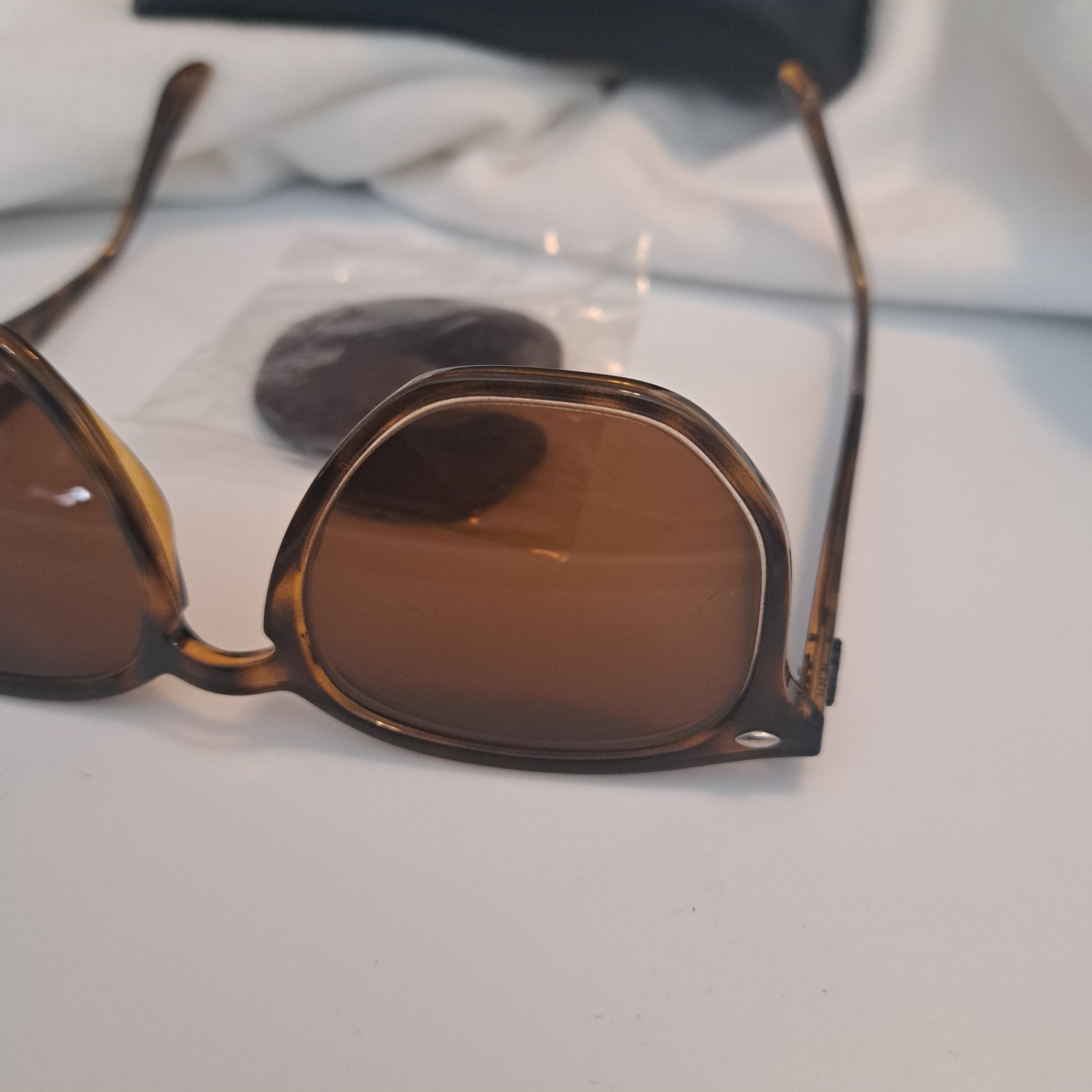 Ray Ban RB4306 710/73 54 Polished Light Havana/B-15 Brown Frames + NEW OEM Lens