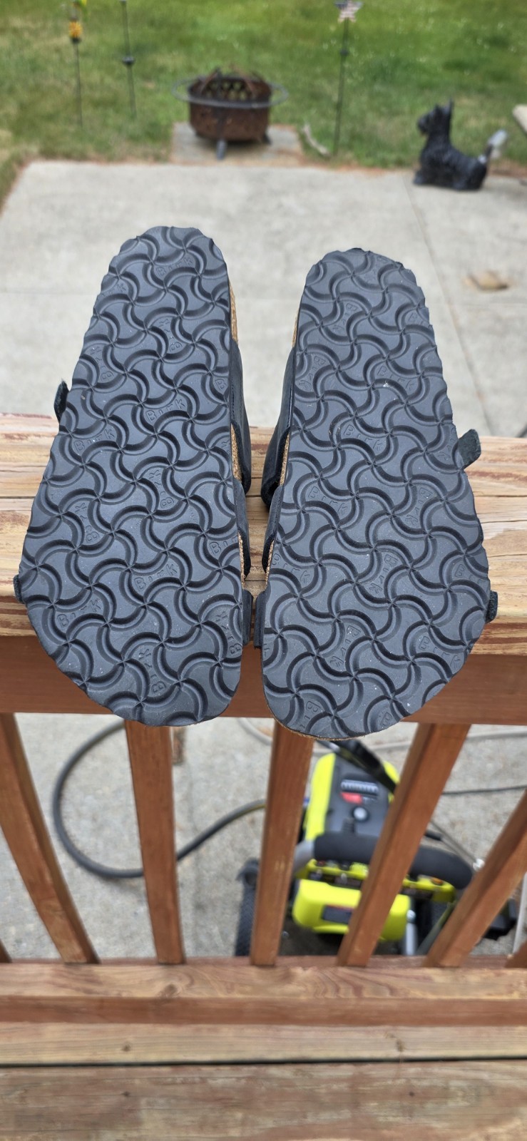 Birkenstock Black Suede Slip-On Sandals Adjustable Buckle Strap US 6