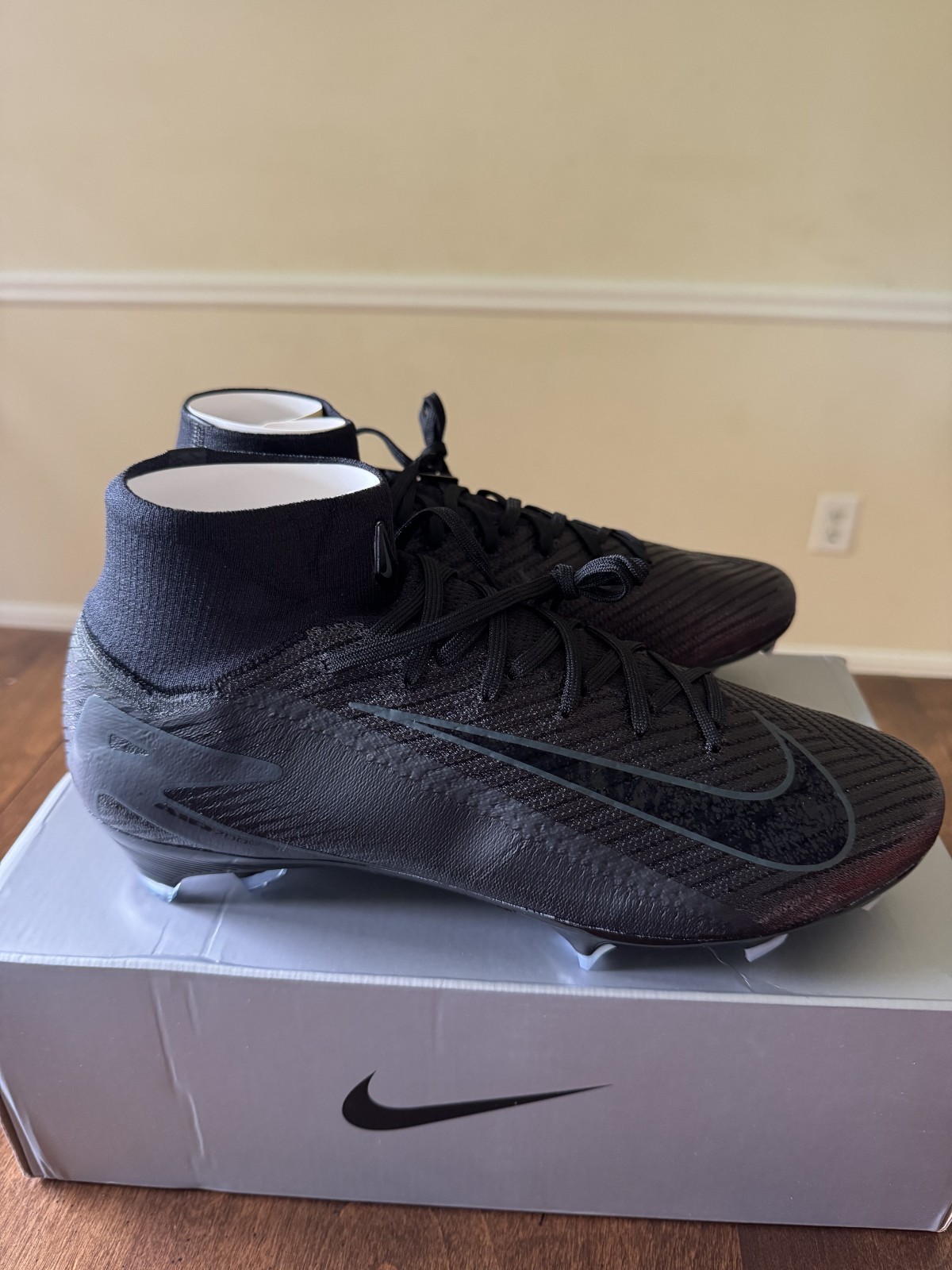 Nike Zoom Mercurial Superfly 10 Elite FG Shadow Black FQ1454-002 US 9.5 UK 8.5