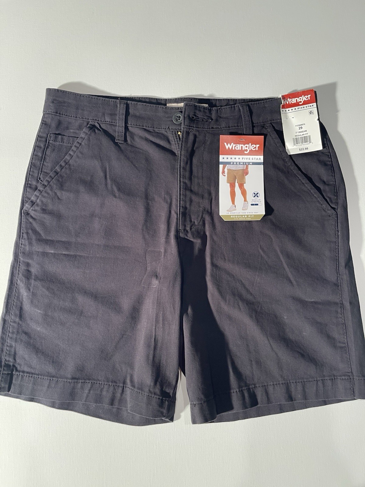 Wrangler Men’s Shorts Five Star Premium Regular Fit Size 29. NWT. Sku#0037