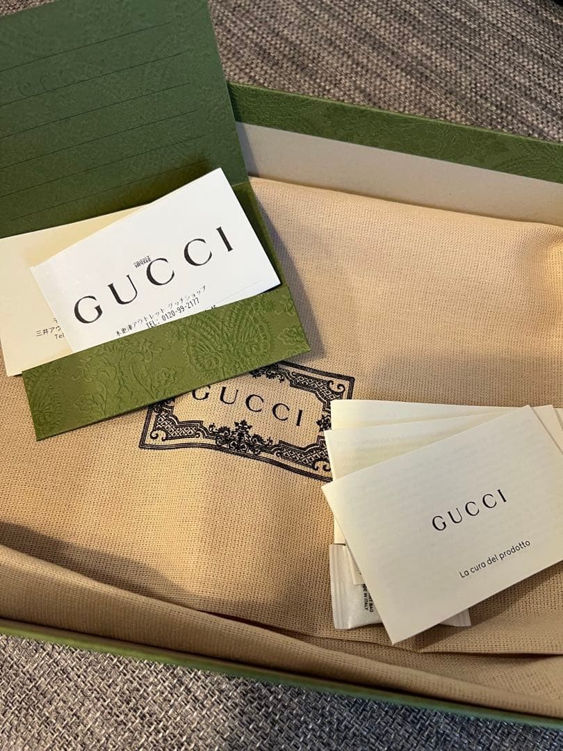 GUCCI GG 909096 Canvas Handbag US 8.7×5.1in Beige Grey Leather Trim Elegant