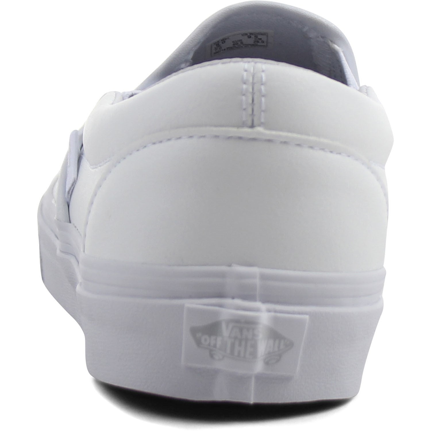 Vans Unisex Adult CLASSIC SLIPON Leather Shoes | (Classic Tumble) True White |