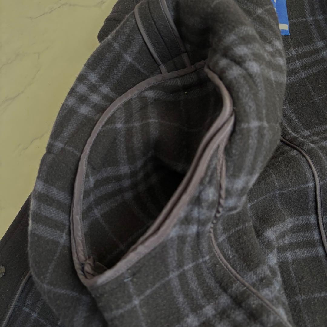 Burberry Blue Label duffle coat with Nova check navy