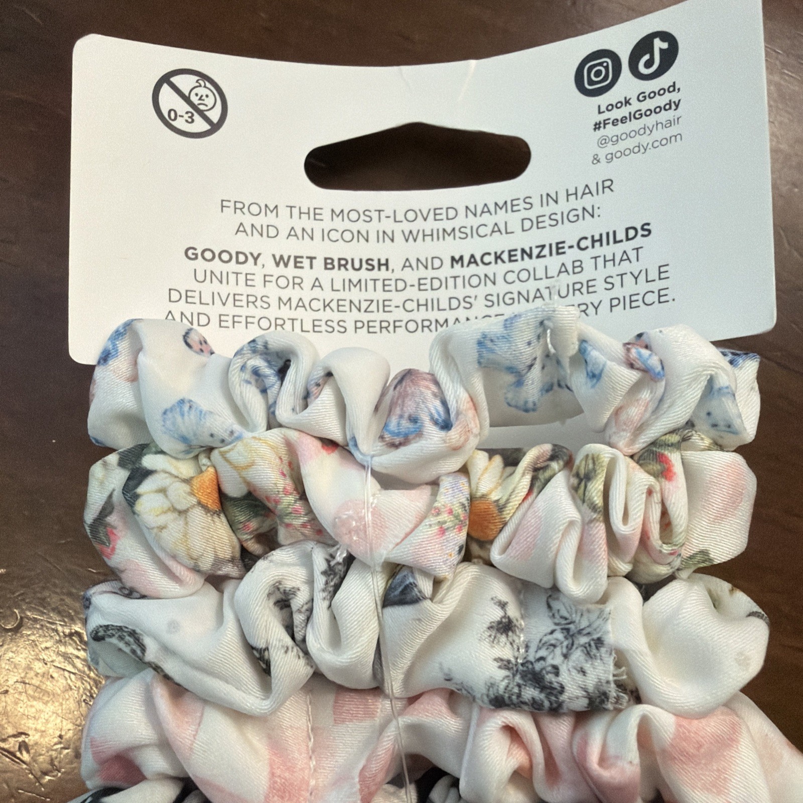 Goody x MacKenzie Childs Satin Scrunchies 5 Pack