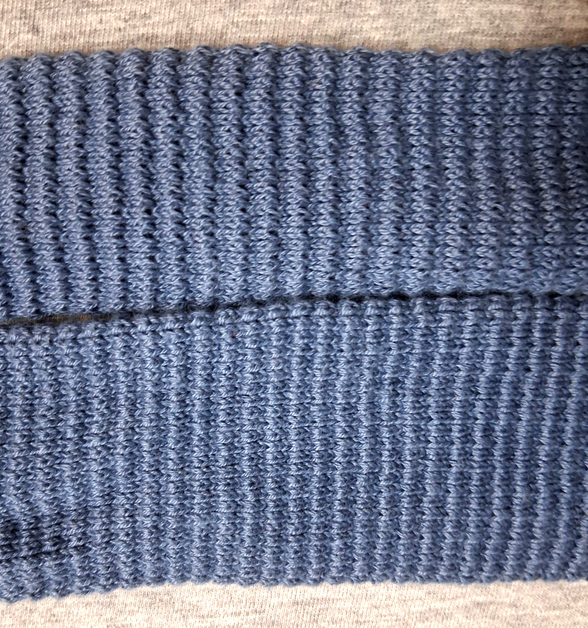 615 Collection Blue Men’s Neck Tie~Skinny Square~100% Lisle Cotton~Made USA~42″L