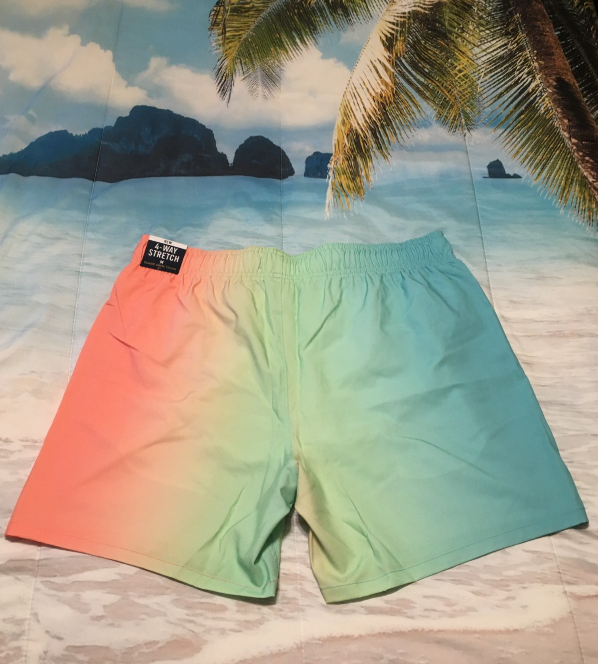 Mens Hollister 4-way Stretch 5″ Guard Swim Trunk size Medium (M) NEW w/ tags NWT