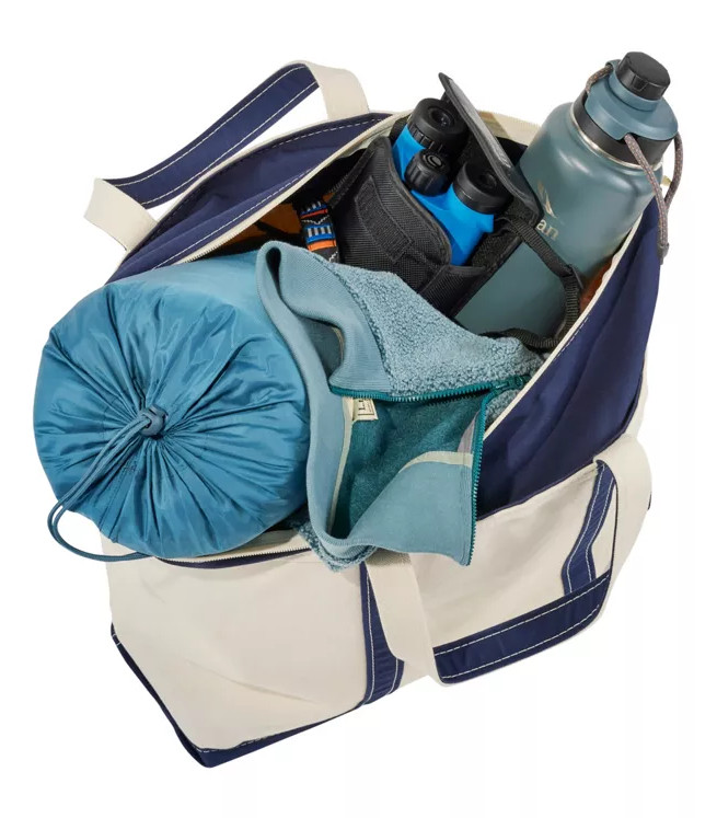 L.L.Bean Boat and Tote, Zip-Top, Large – Blue