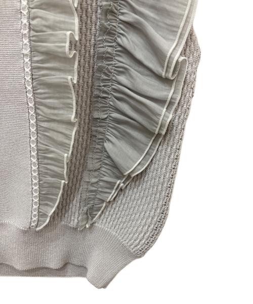 HER LIP TO Gray Knit Top S Sleeveless Polycotton Casual Women