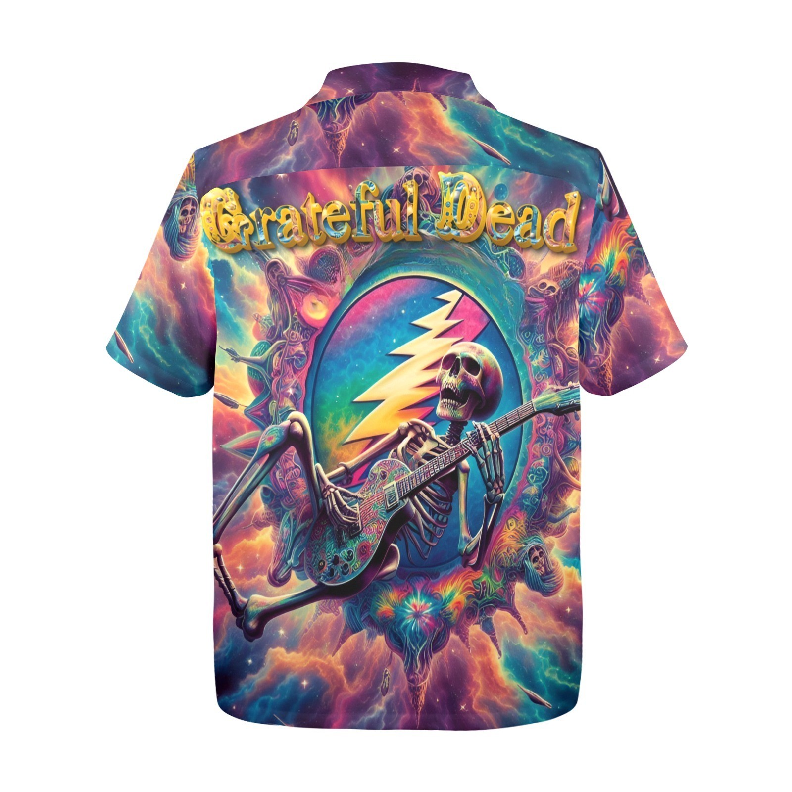 Hawaiian Button Shirt. 70’s Rock Music. Grateful Dead
