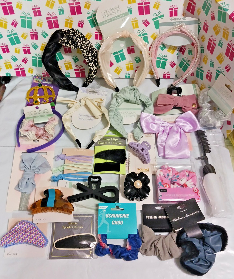 Hair Supplies accessories fashion headband, barrettes, scrunchies, claw clips +