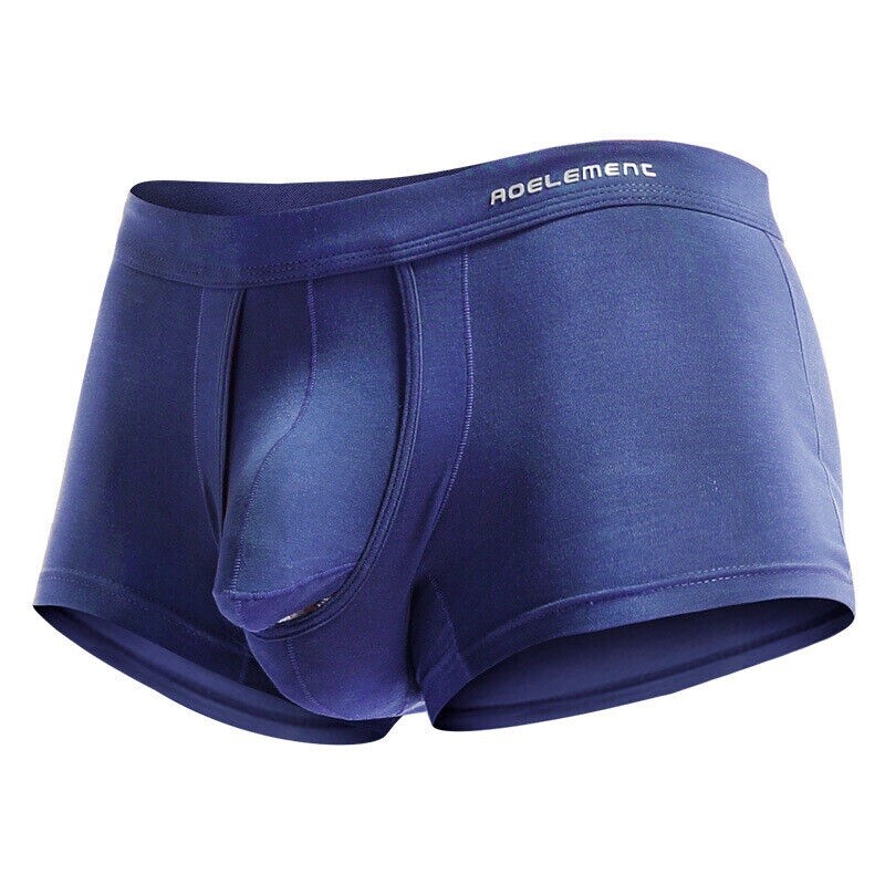 Mens Underwear Separate Penis Ball Pouch Breathable Comfort Sport Boxer Shorts