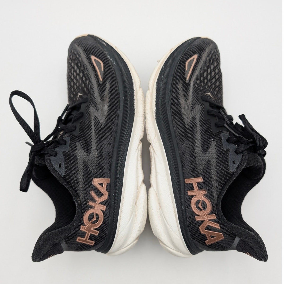 Hoka One One Clifton 9 Running Shoes Sneakers Women’s Black Size US8.5B EU40 2/3