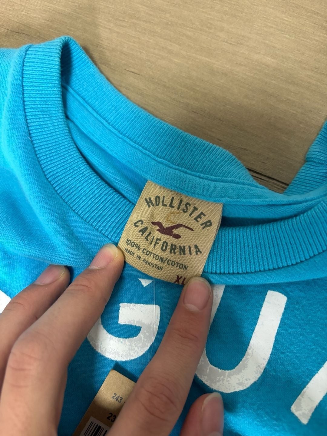 Y2K Hollister Laguna Beach Surf Graphic Tee Blue Men’s XL
